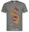 Men's T-Shirt Burgundy Dragon dark-grey фото