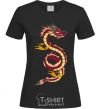 Женская футболка Burgundy Dragon Черный фото