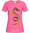 Женская футболка Burgundy Dragon Ярко-розовый фото
