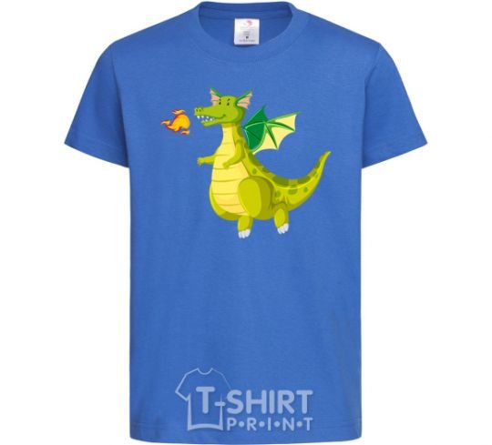 Детская футболка Green Dragon Ярко-синий фото