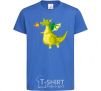 Kids T-shirt Green Dragon royal-blue фото