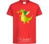 Kids T-shirt Green Dragon red фото