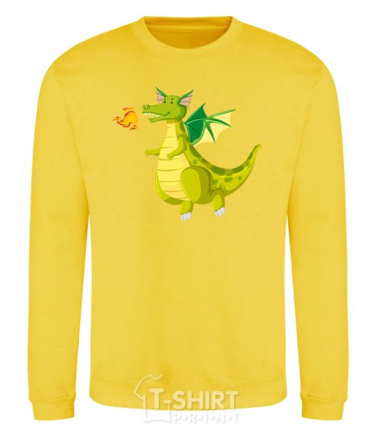 Sweatshirt Green Dragon yellow фото