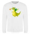 Sweatshirt Green Dragon White фото