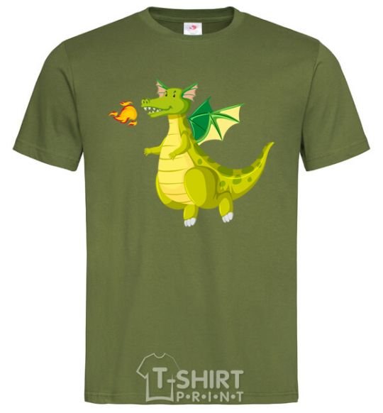 Мужская футболка Green Dragon Оливковый фото