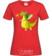 Women's T-shirt Green Dragon red фото