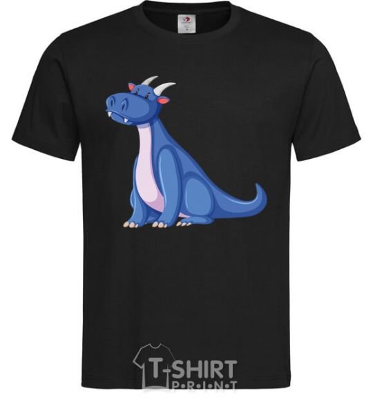 Men's T-Shirt Blue Dragon V.1 black фото