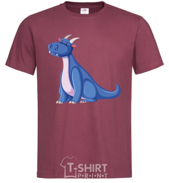 Men's T-Shirt Blue Dragon V.1 burgundy фото