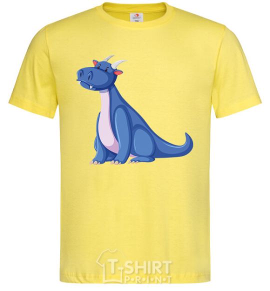 Мужская футболка Синий Дракон V.1 Лимонный фото