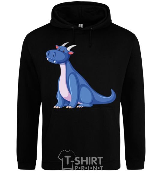 Men`s hoodie Blue Dragon V.1 black фото