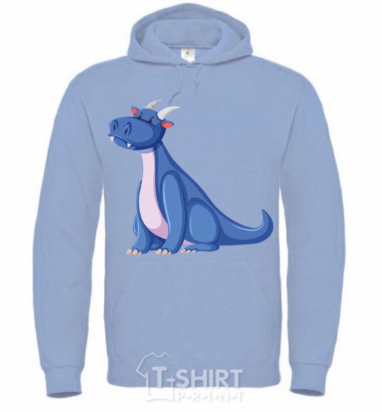 Men`s hoodie Blue Dragon V.1 sky-blue фото