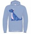 Men`s hoodie Blue Dragon V.1 sky-blue фото