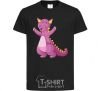 Kids T-shirt Purple Dragon black фото