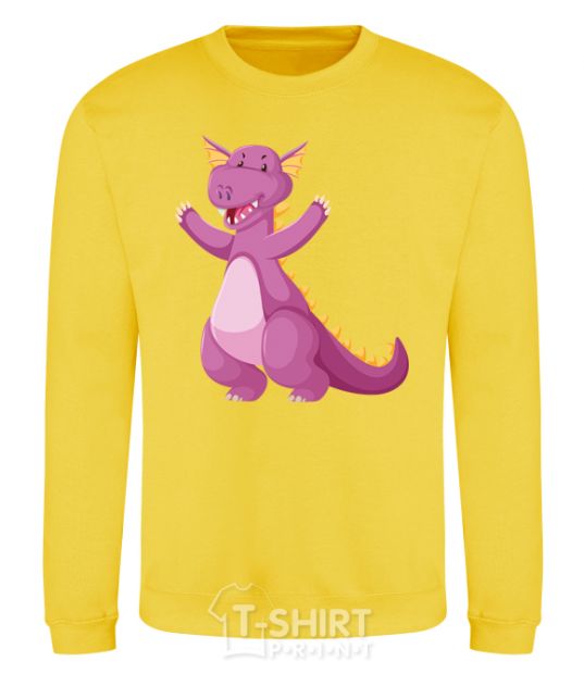 Sweatshirt Purple Dragon yellow фото