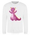 Sweatshirt Purple Dragon White фото