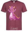 Men's T-Shirt Purple Dragon burgundy фото