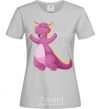 Women's T-shirt Purple Dragon grey фото