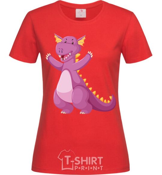 Женская футболка Purple Dragon Красный фото