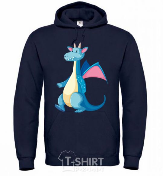 Men`s hoodie Blue Dragon navy-blue фото