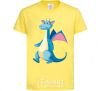 Kids T-shirt Blue Dragon cornsilk фото