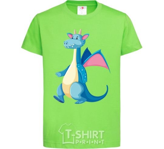 Kids T-shirt Blue Dragon orchid-green фото