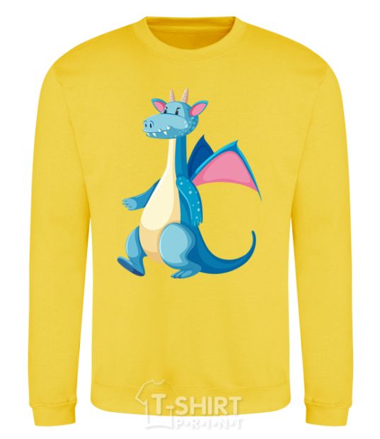 Sweatshirt Blue Dragon yellow фото