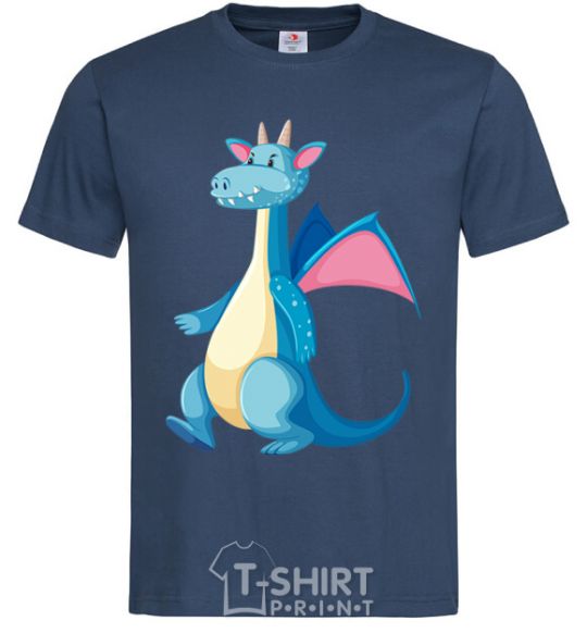 Men's T-Shirt Blue Dragon navy-blue фото