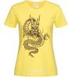 Женская футболка Коричневый Дракон Лимонный фото