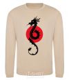 Sweatshirt A dragon in a red circle sand фото