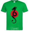 Men's T-Shirt A dragon in a red circle kelly-green фото