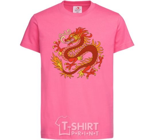 Kids T-shirt Dragon flame heliconia фото