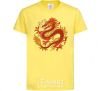 Kids T-shirt Dragon flame cornsilk фото