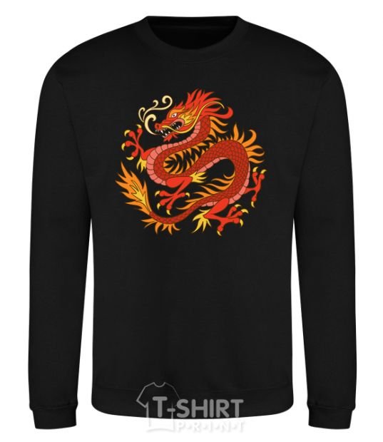 Sweatshirt Dragon flame black фото
