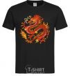 Men's T-Shirt Dragon flame black фото