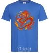 Men's T-Shirt Dragon flame royal-blue фото