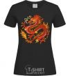 Women's T-shirt Dragon flame black фото