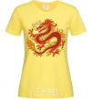 Women's T-shirt Dragon flame cornsilk фото