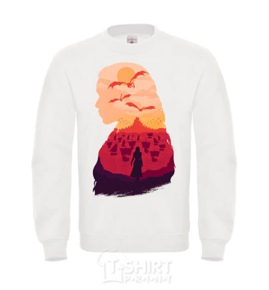 Sweatshirt Mother of dragons White фото