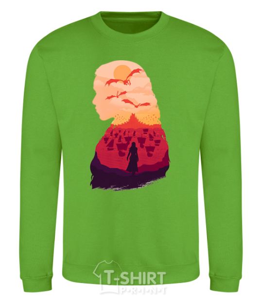 Sweatshirt Mother of dragons orchid-green фото