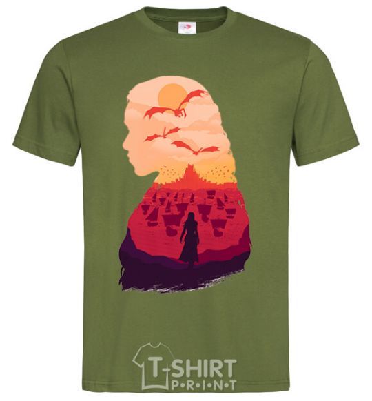 Men's T-Shirt Mother of dragons millennial-khaki фото