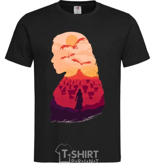 Men's T-Shirt Mother of dragons black фото