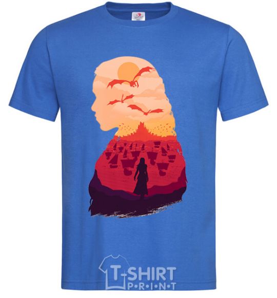 Men's T-Shirt Mother of dragons royal-blue фото