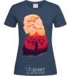 Women's T-shirt Mother of dragons navy-blue фото