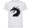 Kids T-shirt Dragon face White фото