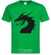 Men's T-Shirt Dragon face kelly-green фото