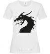 Женская футболка Dragon face Белый фото