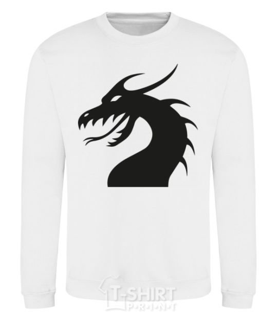 Sweatshirt Dragon face White фото
