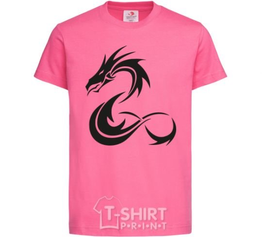 Детская футболка Dragon shapes Ярко-розовый фото
