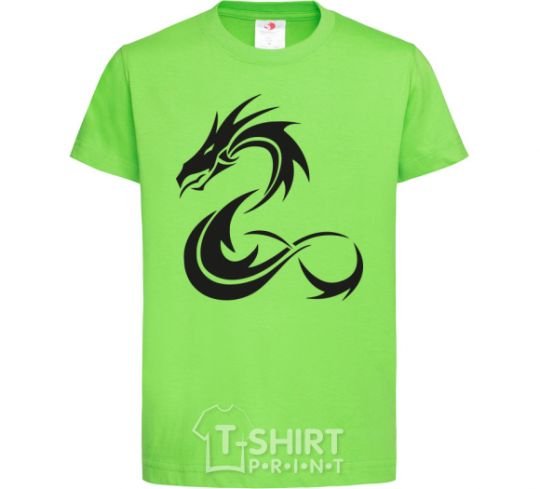 Kids T-shirt Dragon shapes orchid-green фото