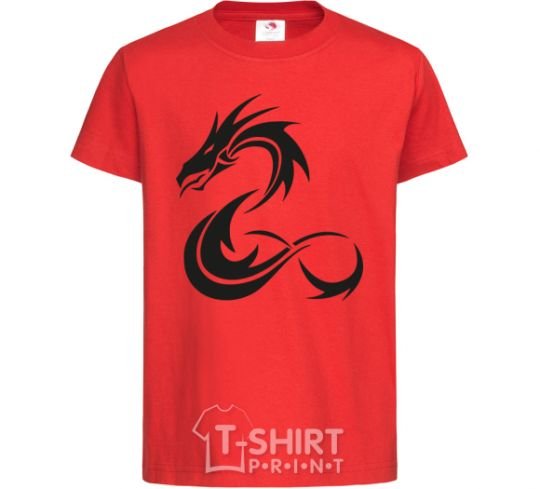 Детская футболка Dragon shapes Красный фото